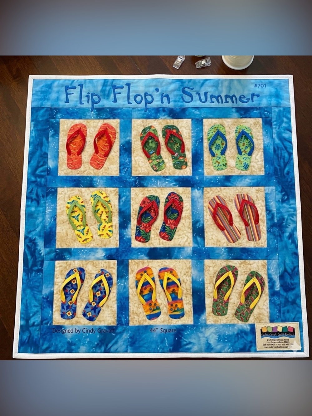 ⛱️ Flip Flopping for Summer Block Pattern